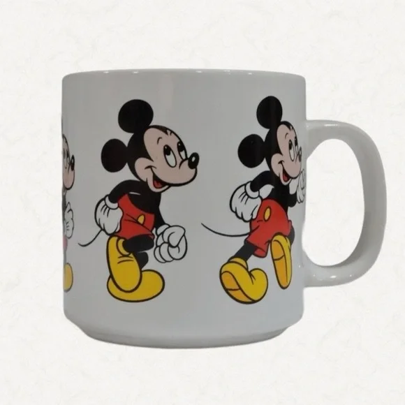 Vintage Mickey Mouse Mug Made in Korea | Disney Collectible Coffee Cup - Picture 3 of 5